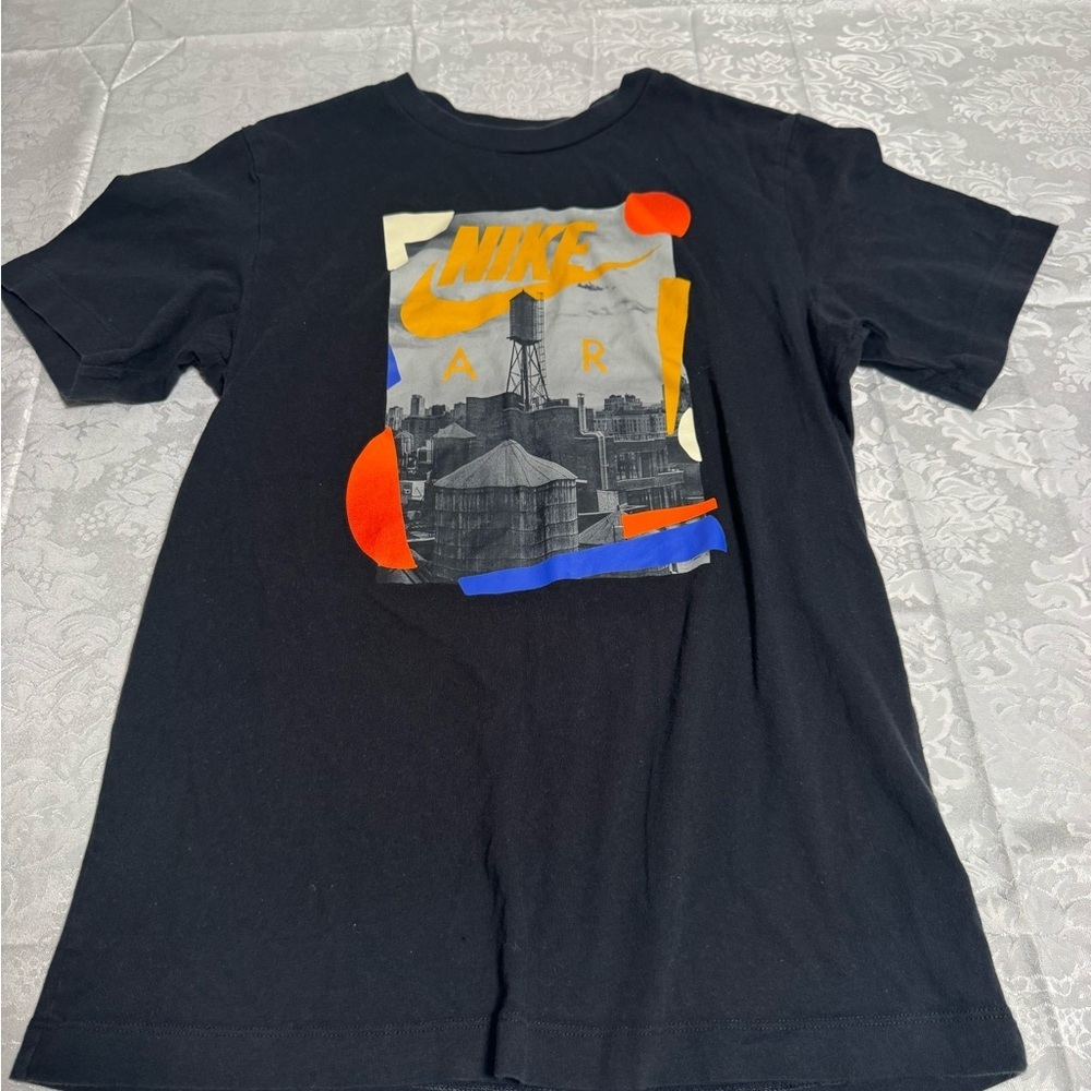 Nike Black Tee with Vibrant Graphic